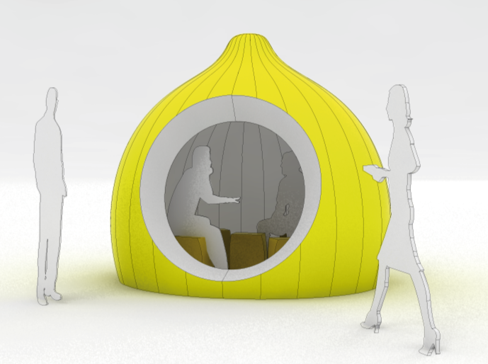 Pop-up inflatable Lemon pod-Bitesize-StudioSouffle